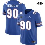 Men's Florida Gators #90 Chris Thomas Jr NCAA Jordan Brand Royal NIL 2022 Authentic Stitched College Football Jersey ISA2262NX